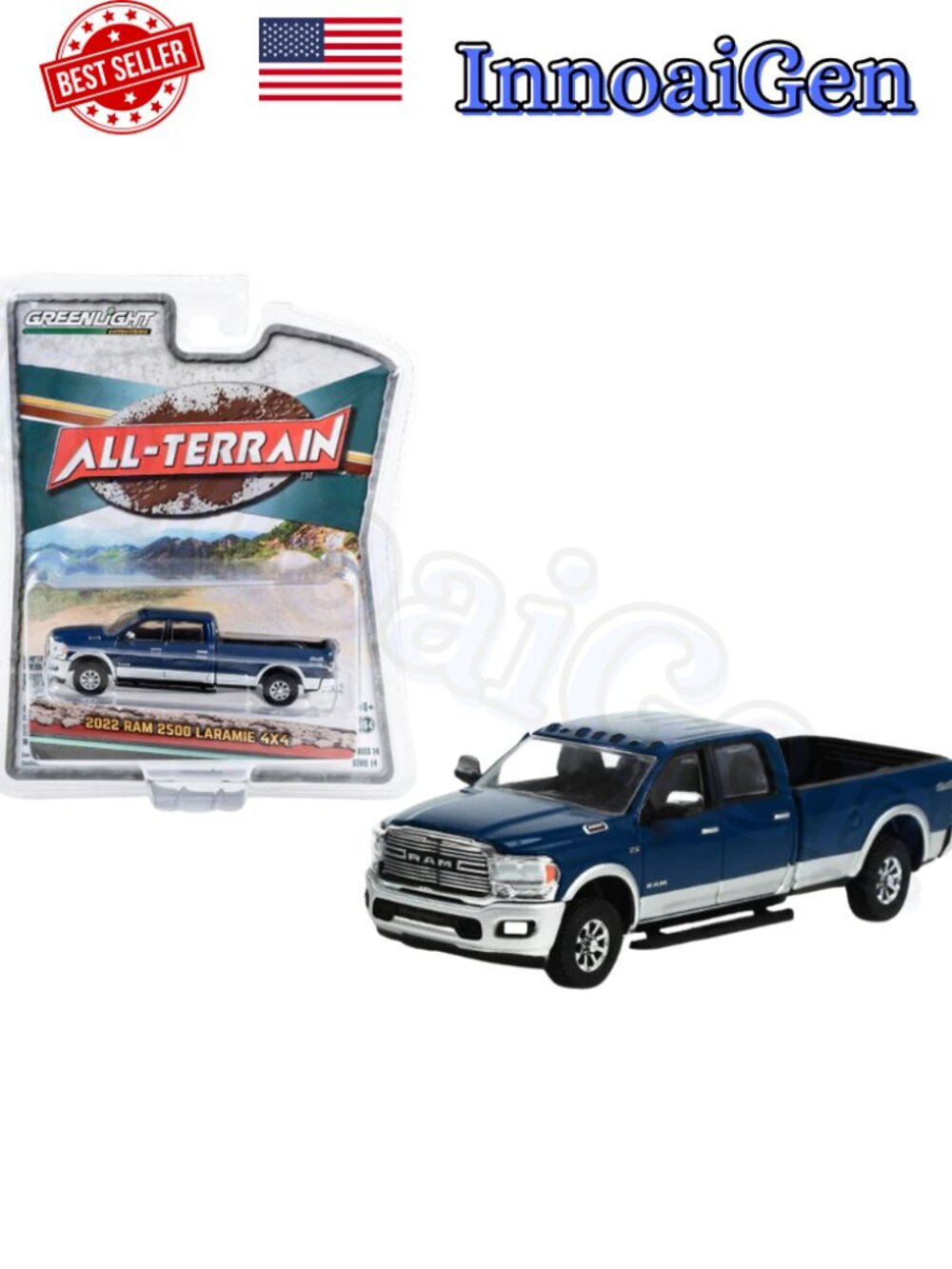GreenLight 2022 RAM 2500 Laramie 4x4 All-Terrain Series 14 1:64 Diecast Truck NI